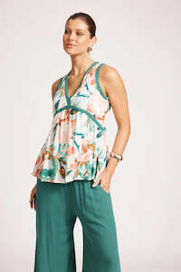 Eb Ive: Eb & Ive Alegria Spliced Tank-Estate/Teal