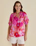 Tops: Betty Basic Joanne Blouse Floral Abstract Print-Pink