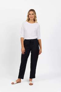 Vassali Ankle Grazer Pant - Ink
