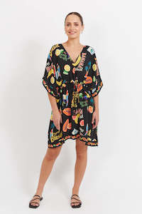 Haven Cabana Dress-Brasil Black