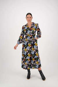 Vassalli: Vassalli Frill Neck Dress Viva La Bloom