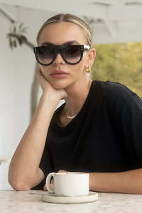 Accessories: Otra Elio Black/Smoke Fade Sunglasses