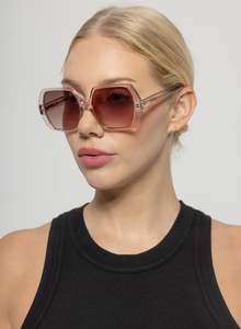 Accessories: Otra Fleur Transparent Taupe sunglasses