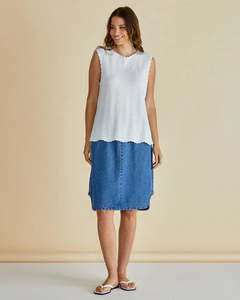 Betty Basics Aviva Tank-White Stripe