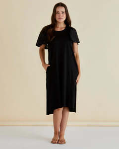 Betty Basics Sawyer Embroided Dress Black