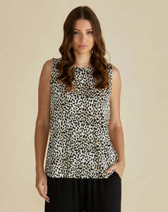 Betty Basics: Betty Basics Positano Tank Cheetah