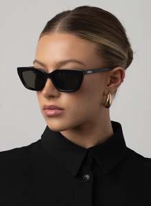 Accessories: Otra Nove Black/Smoke Sunglasses