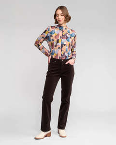 Vassalli Arch Cord Pant Walnut