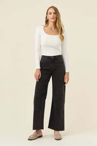 Bottoms: Isle of Mine Tate Denim-Ash