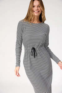 Outerwear: Haven Levi Stripe Dress Black