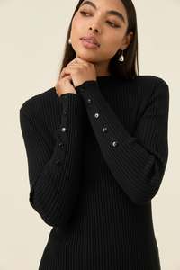Isle of Mine Juno Knit Top- Onyx