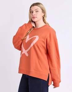 Elm Elin Crew Orange