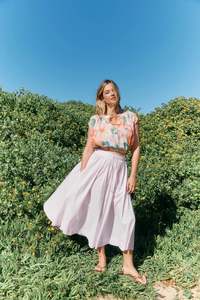 Short Sleeve Tops: Isle of Mine Rosa Reversible Crop Top