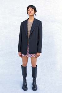 Mto Outerwear: Bao Blazer - Black