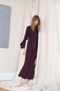 Sale: Oyster Gown - Aubergine