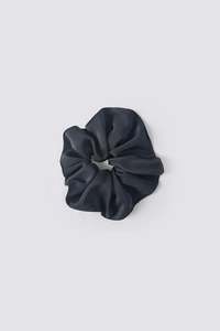 Made To Order: Silk Scrunchie - Black