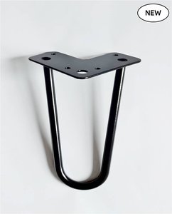 200 mm Black Hairpin Table Legs (Set of 4) - Loftmotif