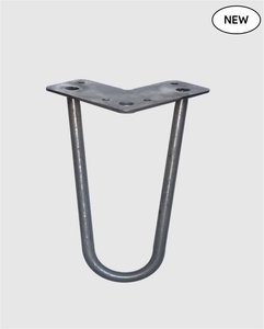 200 mm Raw Steel Hairpin Table Legs (Set of 4) - Loftmotif