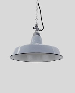 Workshop Grey Pendant Light - 370mm - Industrial Style Lighting