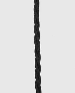 Twisted Fabric Cable Black - Lighting Accessories - Loftmotif