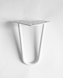 200 mm White Hairpin Table Legs (Set of 4) - Loftmotif