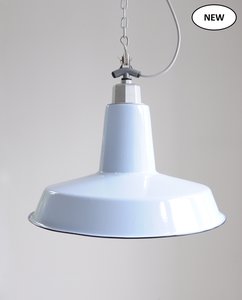 Products: XL Workshop Duck Egg Pendant- 450mm - Industrial Style