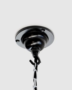 Classic Ceiling Rose Black 95 mm - Great Vintage Look - Loftmotif