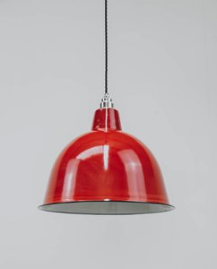 Products: Modern Cloche Red - 360 mm - Industrial Pendant