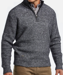 Knitwear: Crown Zip Pullover