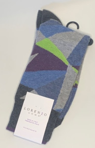 Socks: Lorenzo Uomo Geometric 6600