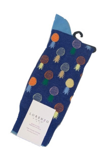 Socks: Lorenzo uomo Pineapple sock 7092