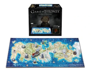 3D Puzzles: GAME OF THRONES  MINI PUZZLE OF WESTEROS  350 + PCS