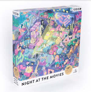 Jigsaw Puzzle: Night at the Movies Puzzle\Game, 1000pcs