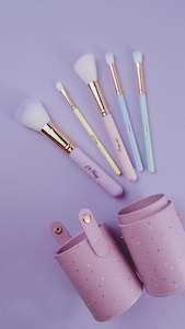 Arts Crafts: Oh Flossy - Makeup Brush Set (5pc) Rainbow
