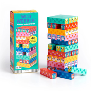 Developmental Toys: Wild Wobble!, Wooden Tumbling Tower
