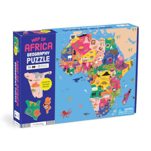Games Puzzles: Map of Africa 70 piece Geography Puzzle