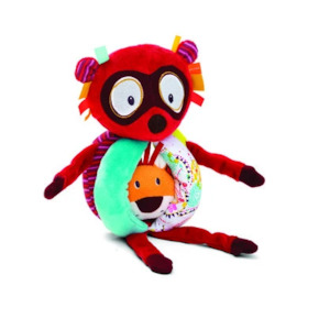 Stuffed Toys: GEORGES LEMUR HAND RATTLE