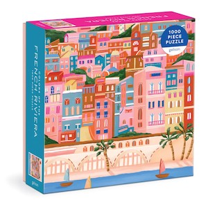 Galison: Colors Of The French Riviera 1000 Piece Puzzle in Square Box