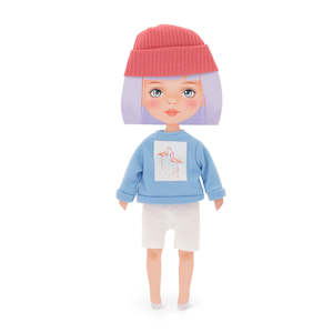Sweet Sisters-Clothing set: Blue sweatshirt