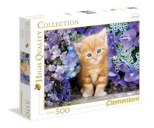 Clementoni: GINGER CAT IN FLOWERS  500PCS
