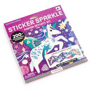 Mudpuppy: Unicorn Magic Sticker Sparkle Poster Activity Kit