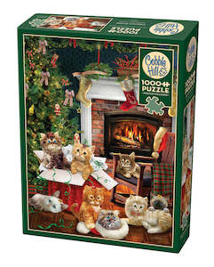 Outset Media: Christmas Kittens, 1000pcs, Compact