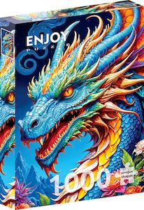 Jigsaw Puzzles: Blue Dragon, 1000pcs