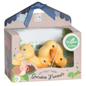Nursery: Tikiri Garden Animals - Caterpillar, Bath Toy,  Rattle Toy, GIFT BOX