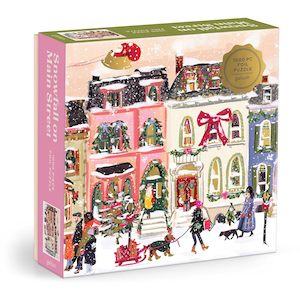 Snowfall on Main Street, 1000 Piece Foil Puzzle