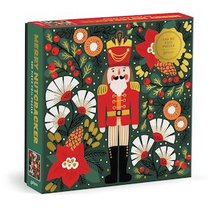 Galison: Merry Nutcracker, 500 Piece Foil Puzzle