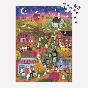 Joy Laforme Spooky Village, 1000 Piece Foil Puzzle