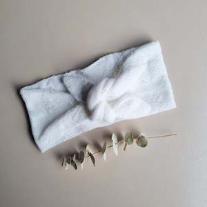 headband: Lace Top Knot Headband - 2 colours