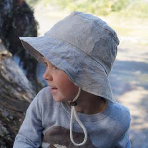 sunhat: Linen Bucket Hat - Rye