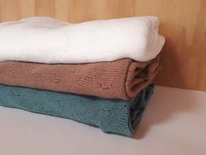 Spring Summer 21 22: Organic Cotton Lace Blanket - Various Colours